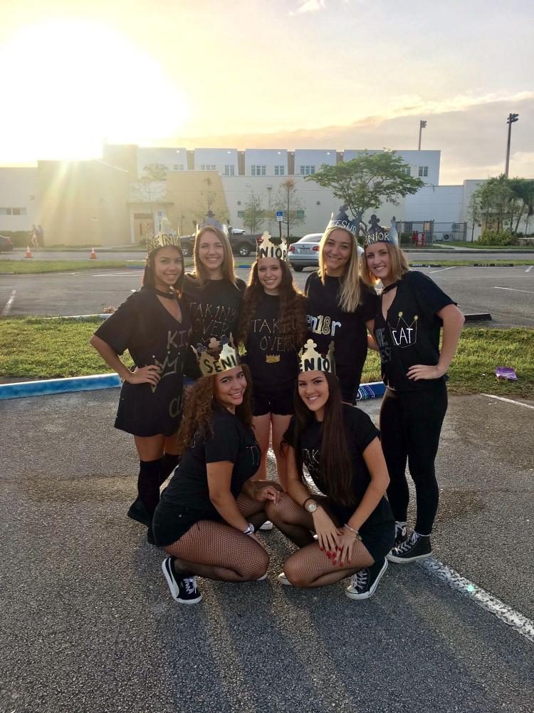 Seniors claim their spots in the parking lot for the upcoming year. Photo: Jacey Madrid