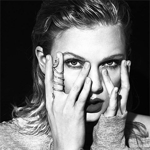 Taylor Swift poses for her new album set to hit stores on Nov. 10