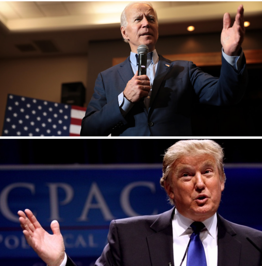 Presidential candidates Donald Trump (R) and Joe Biden (D) present their visions for the country. 